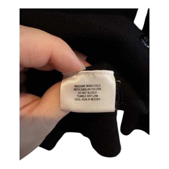 Apostrophe Black Cardigan‎ Size Large - Picture 6 of 6